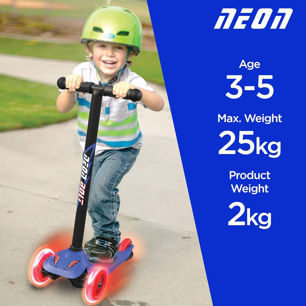 Yvolution Neon Bolt Glider - Blue/Red