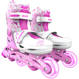 Yvolution Neon Combo 2-In-1 Adjustable Roller Skates - Pink (UK 2 - UK 5)