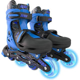 Yvolution Neon Adjustable Inline Skates - Blue J11 - UK 1