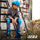 Yvolution Neon Adjustable Inline Skates - Blue J11 - UK 1