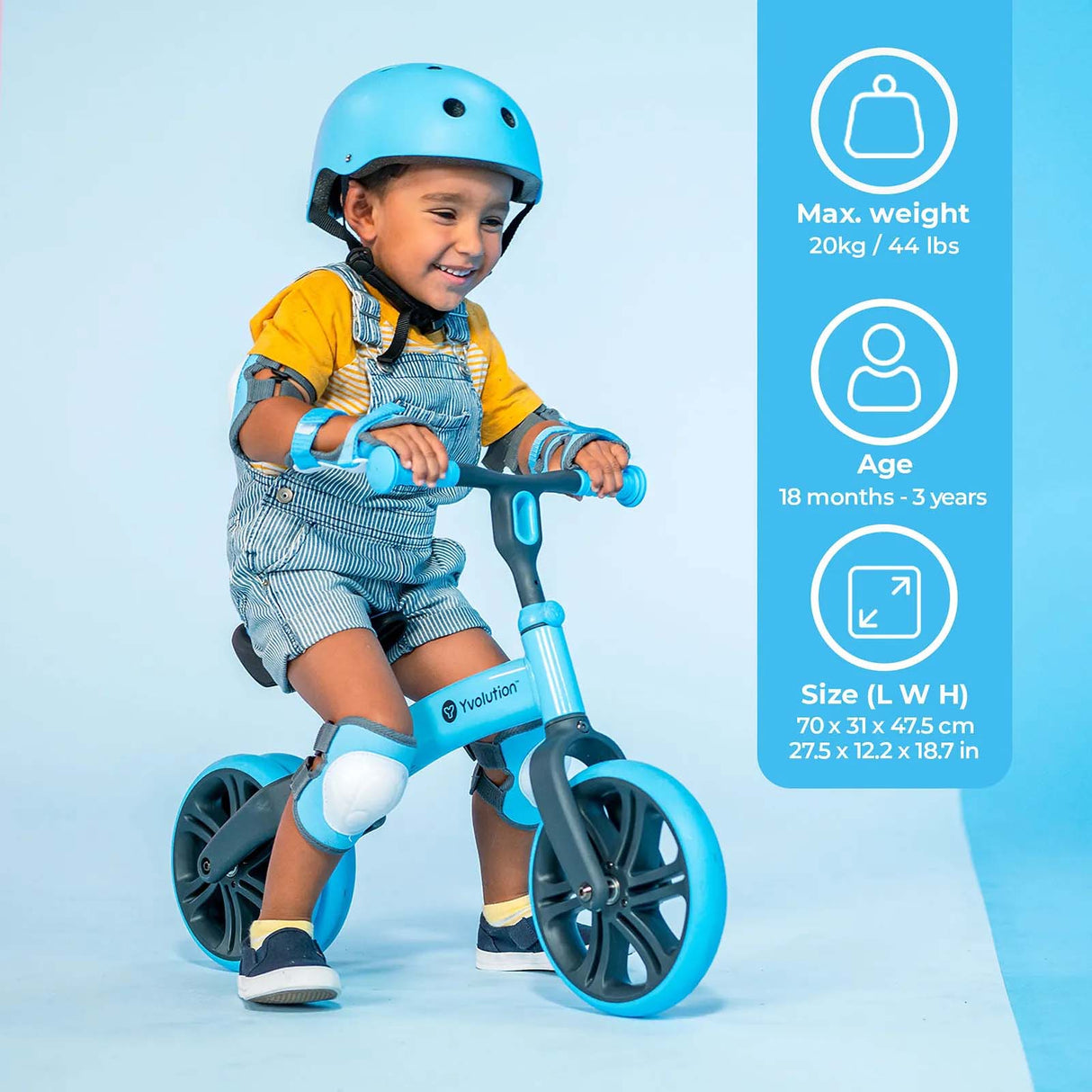 Y Volution Velo Junior Balance Bike - Blue