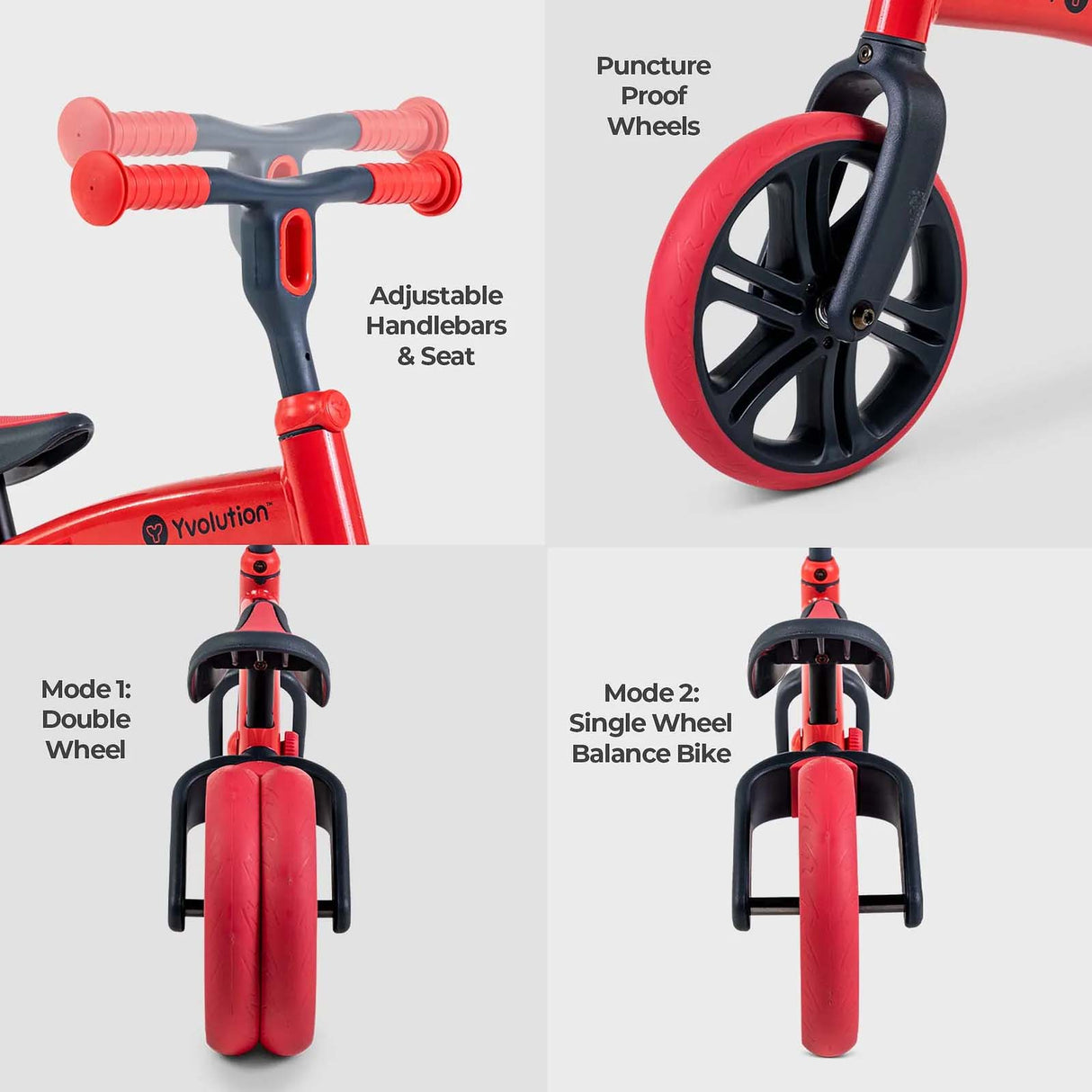 Y Volution Velo Junior Balance Bike - Red