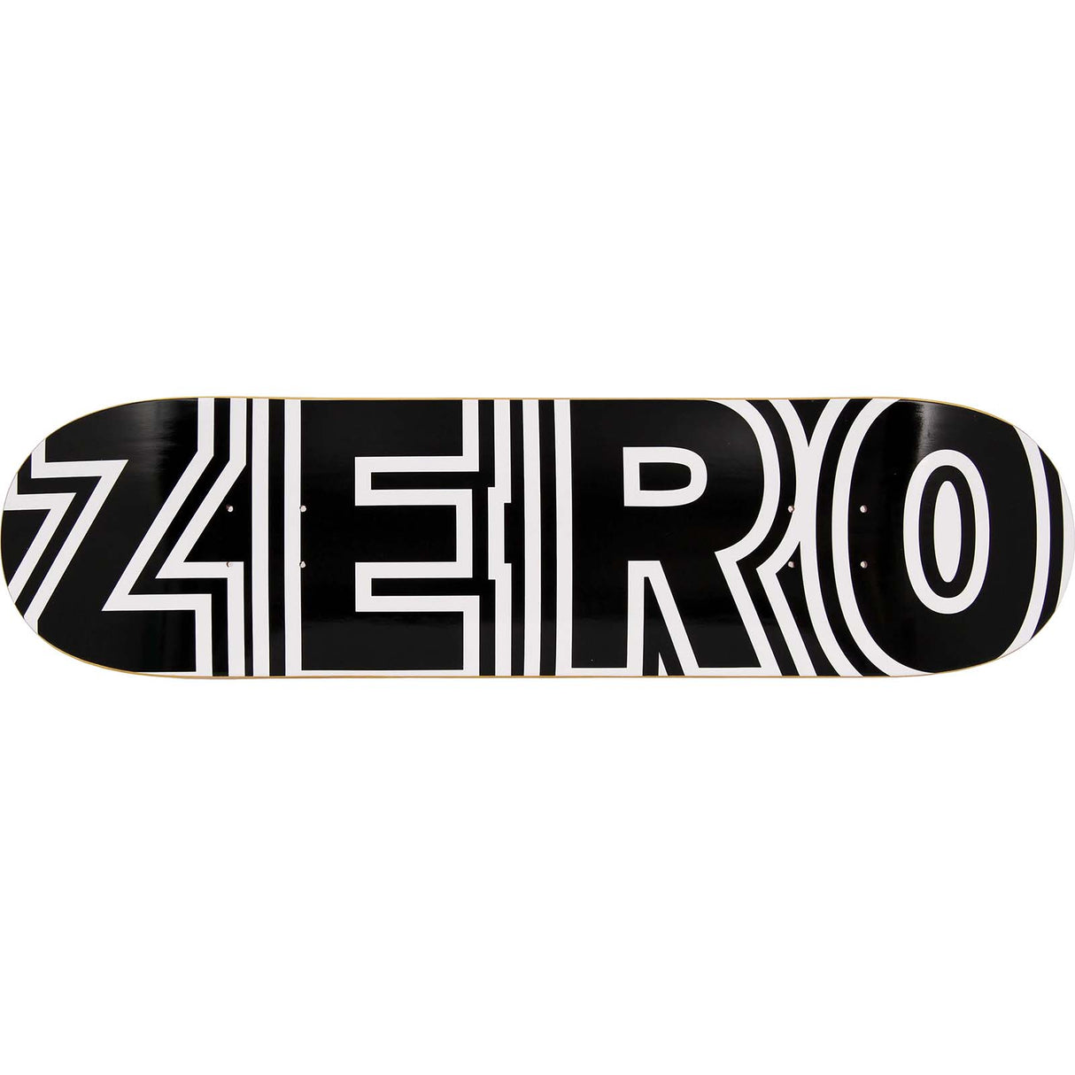 Zero Bold Skateboard Deck Black/White - 8.25''