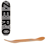 Zero Bold Skateboard Deck Black/White - 8.25''