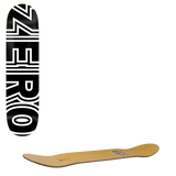 Zero Bold Skateboard Deck Black/White - 8"