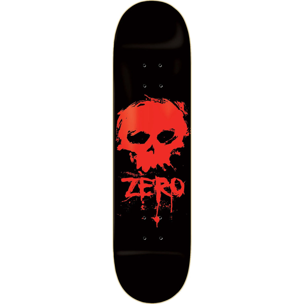 Zero Blood Skull Skateboard Deck - Black/Red 8.25"