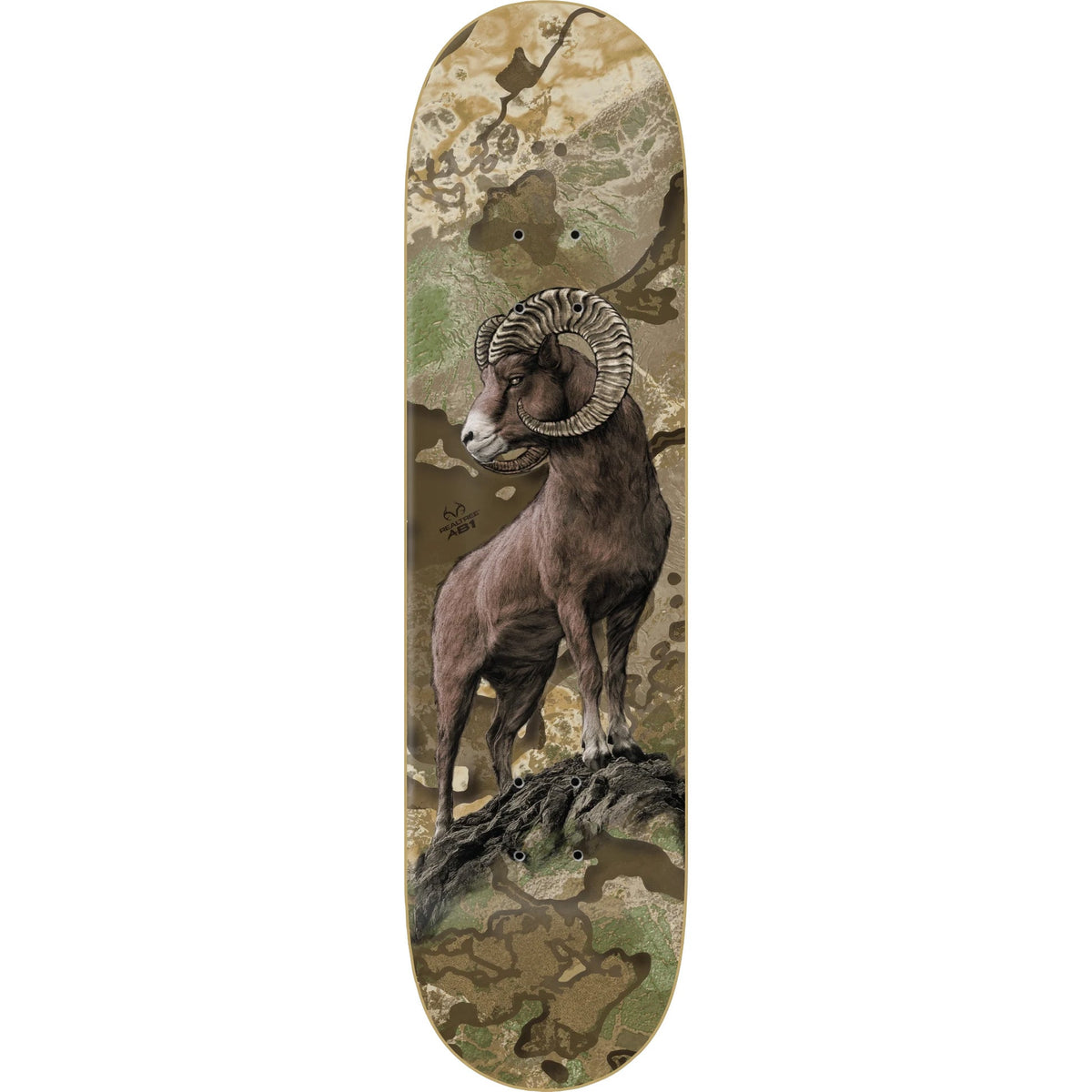 Zero X Realtree Skateboard Deck- Big Horn - Arunski 8.5"