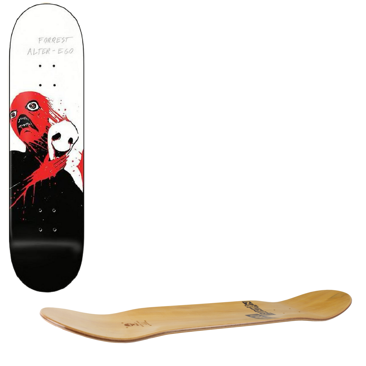 Zero Alter-Ego Forrest Skateboard Deck 8.5"