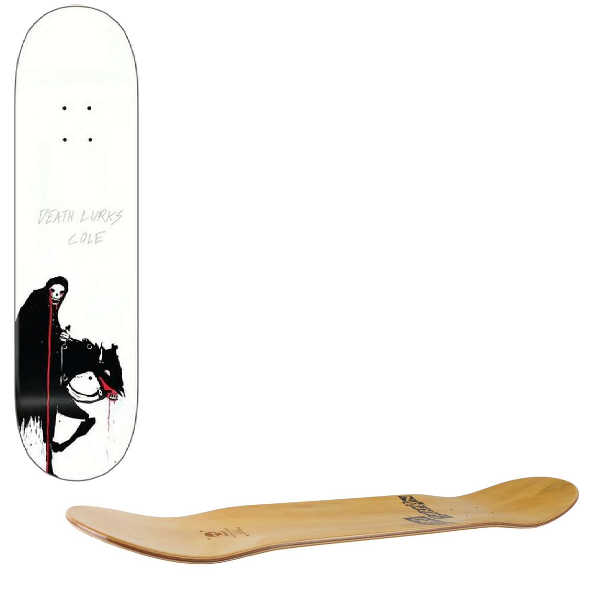 Zero Death Lurks Cole Skateboard Deck 8.25"