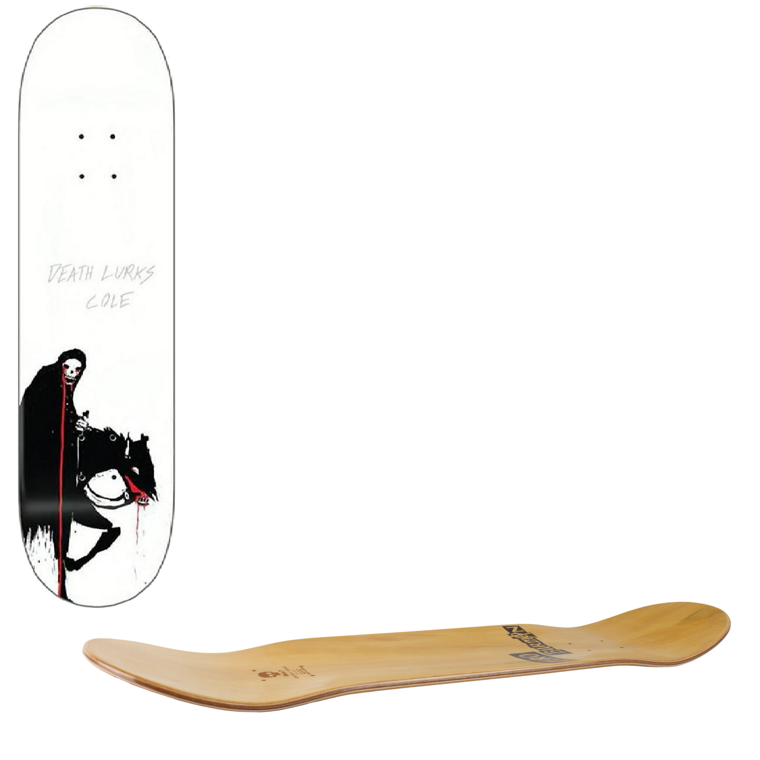 Zero Death Lurks Cole Skateboard Deck 8.25"