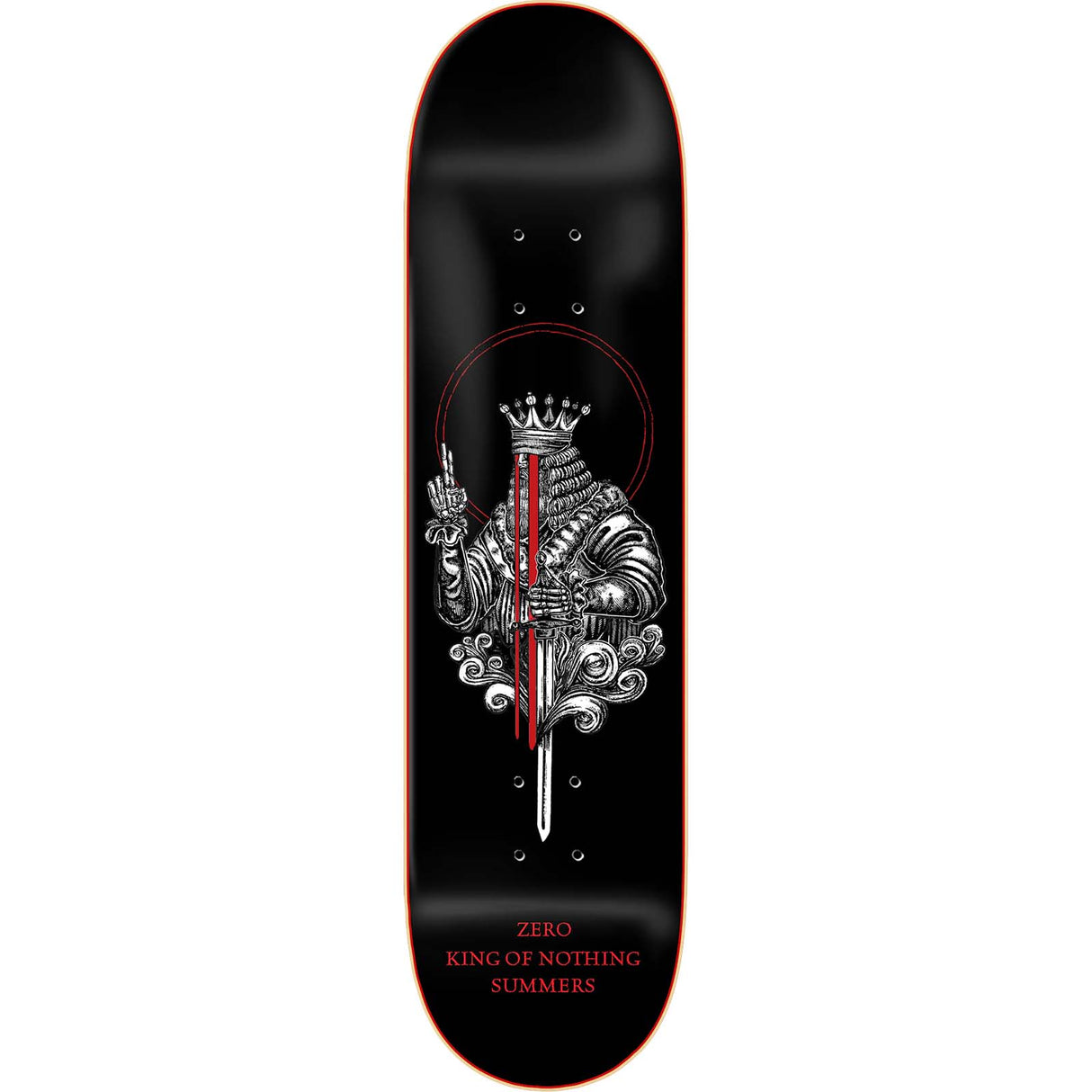 Zero King Of Nothing Skateboard Deck - Summers 8.5"