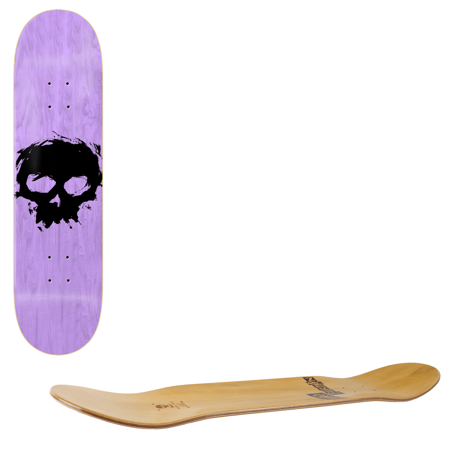 Zero Single Blood Skull Skateboard Deck 8''