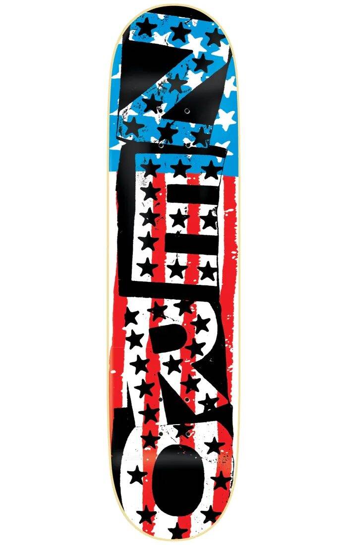 Zero American Punk Skateboard Deck 8.375''