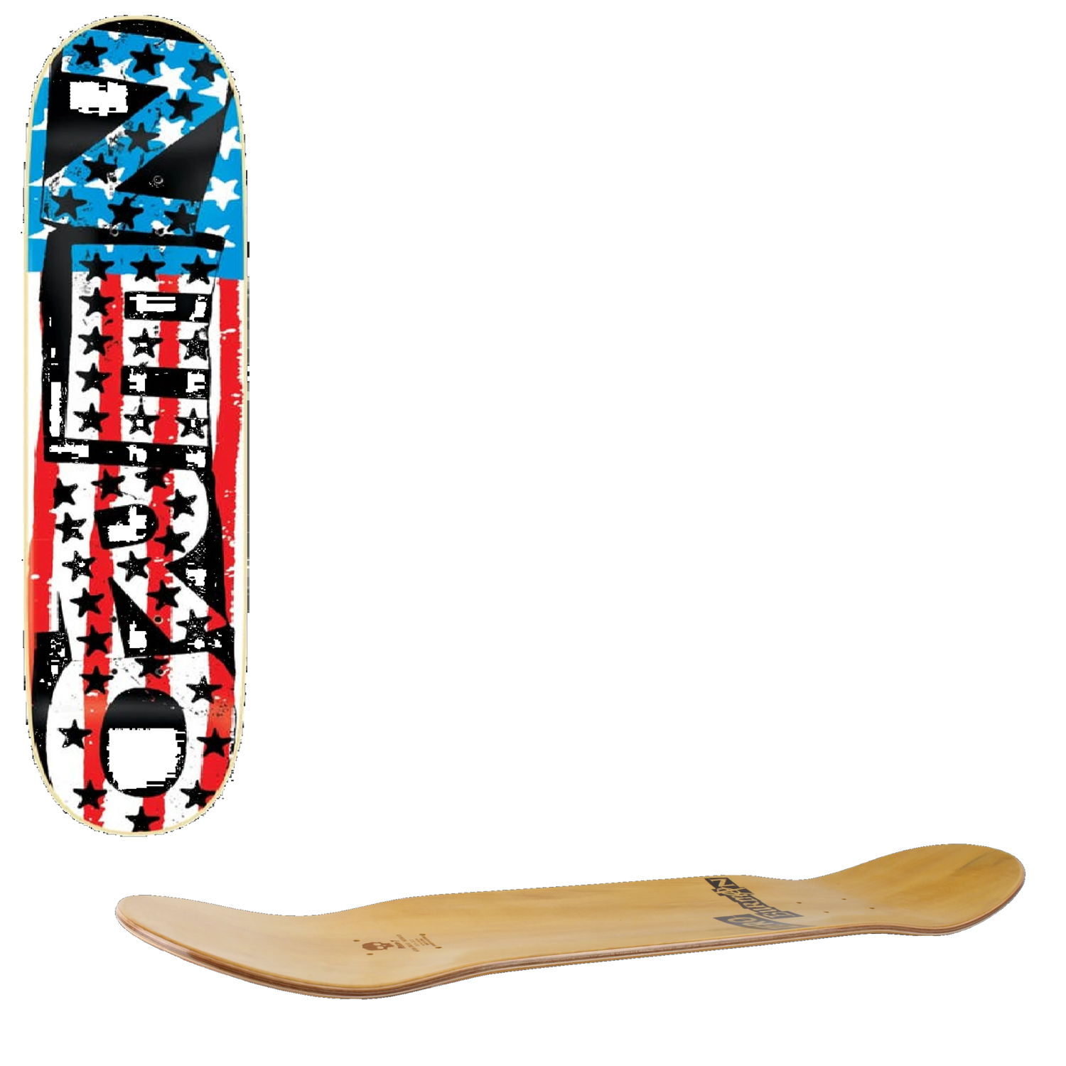 Zero American Punk Skateboard Deck - 8.375''