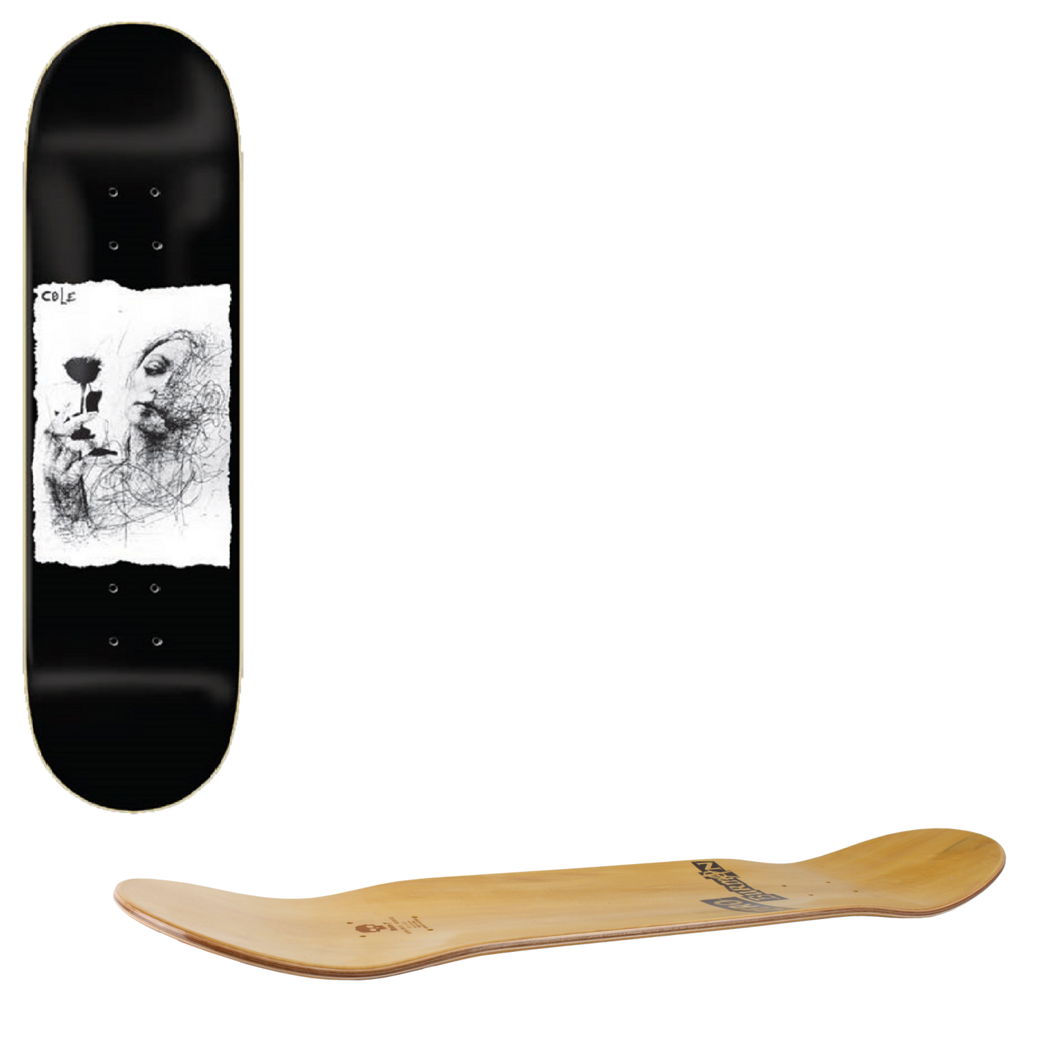 Zero Ilo Ballpoint Skateboard Deck - Cole 8.25"