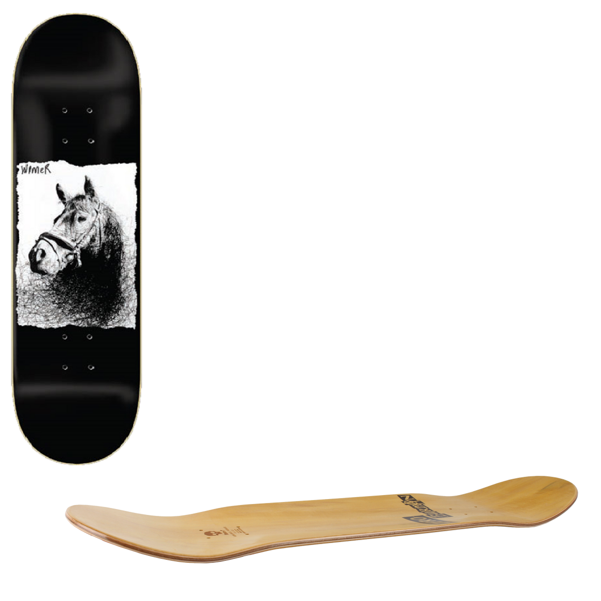 Zero Ilo Ballpoint Skateboard Deck - Wimer 8"