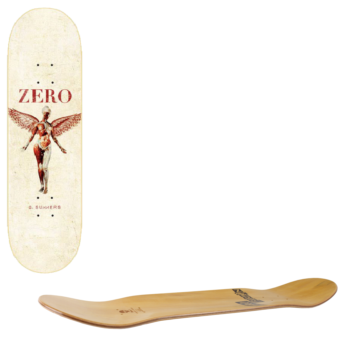 Zero Summers In Utero Skateboard Deck - 8.25"