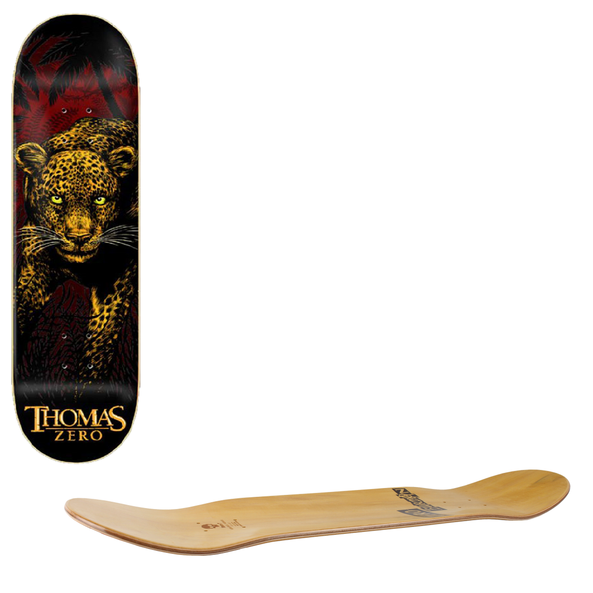 Zero Thomas Leopard Skateboard Deck - 8"