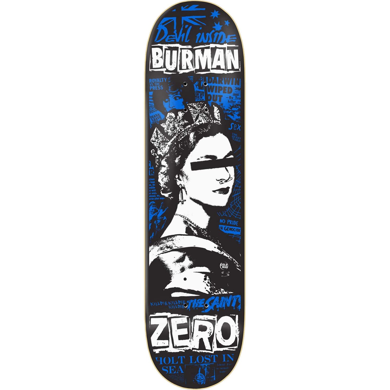 Zero Dead Presidents Skateboard Deck - Burman Devil Inside 8.25"