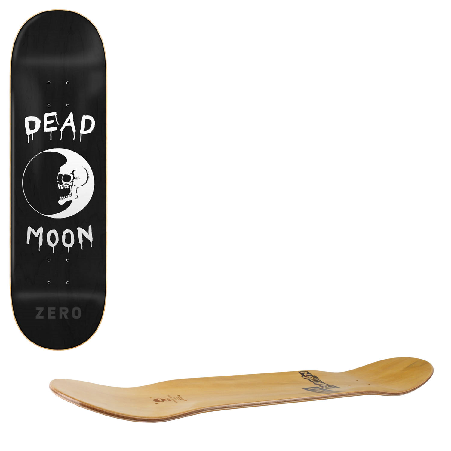 Zero Dead Moon Skateboard Deck 8.5"