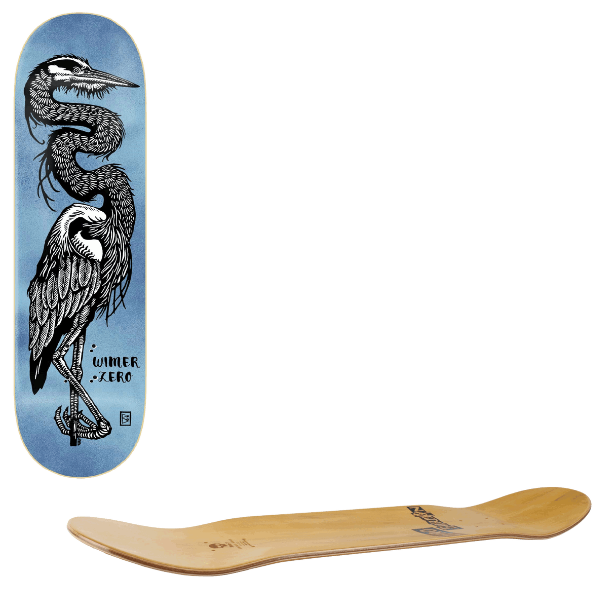 Zero Heron Skateboard Deck - Wimer 8.25"