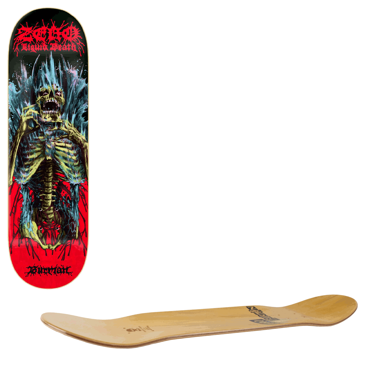 Zero Liquid Death Skateboard Deck - Burman 8.5"