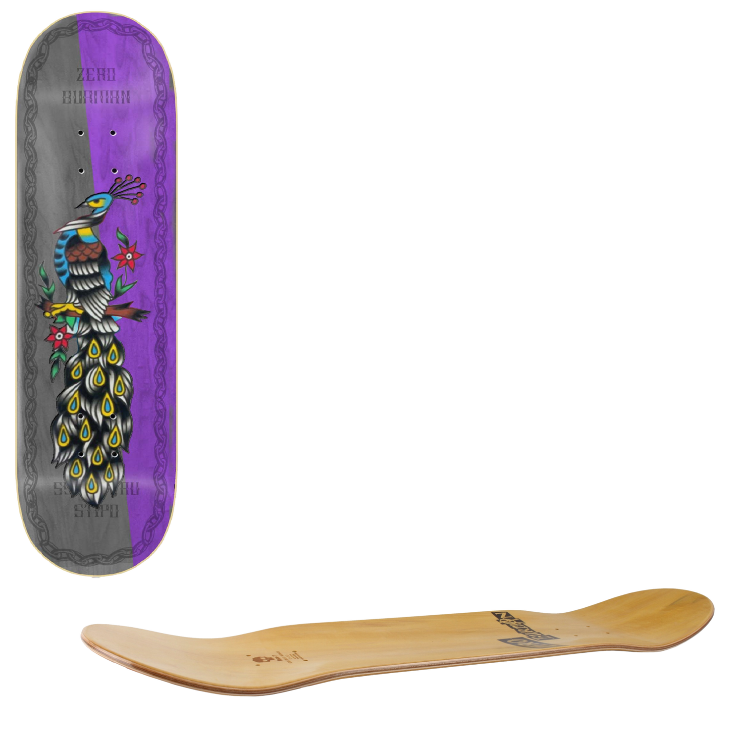 Zero Nik Stipo Skateboard Deck - Burman 8.25"