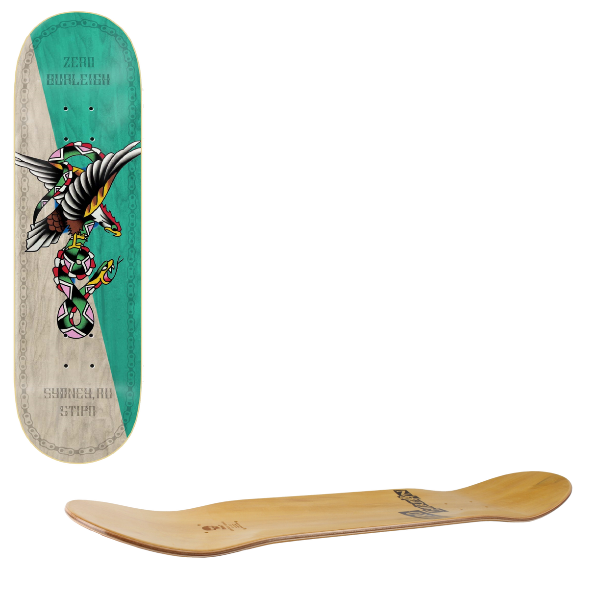 Zero Nik Stipo Skateboard Deck - Burleigh 8.5"
