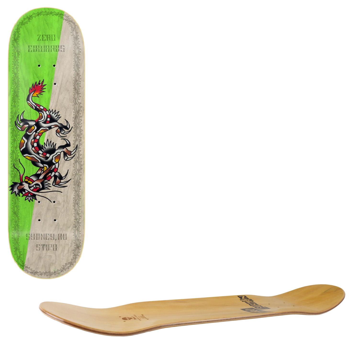 Zero Nik Stipo Skateboard Deck - Edwards 8.25"