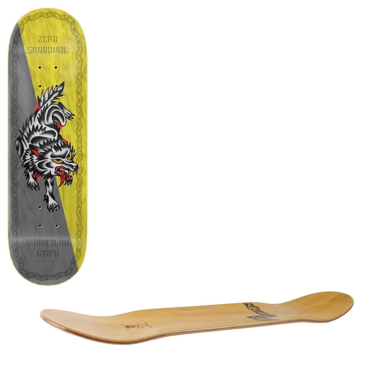 Zero Nik Stipo Skateboard Deck - Sandoval 8.375"