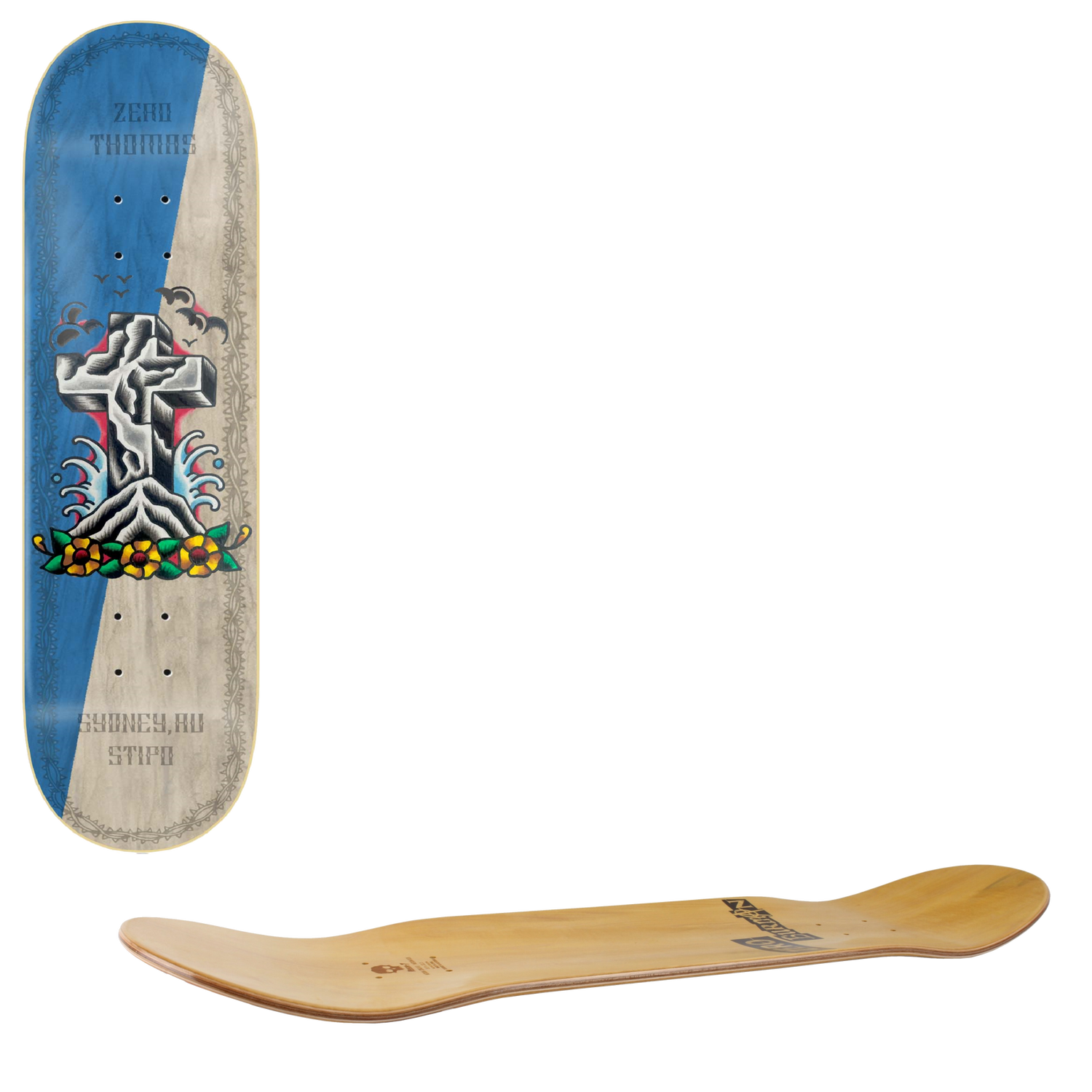 Zero Nik Stipo Skateboard Deck - Thomas 8.25"