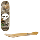 Zero Single Skull Real Tree Skateboard Deck - White 8.5"