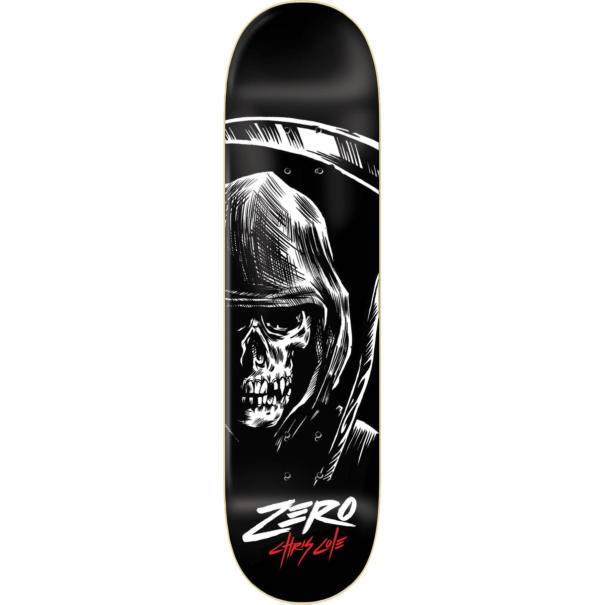 Zero Cole '05 Reaper Skateboard Deck - Black 8.5''