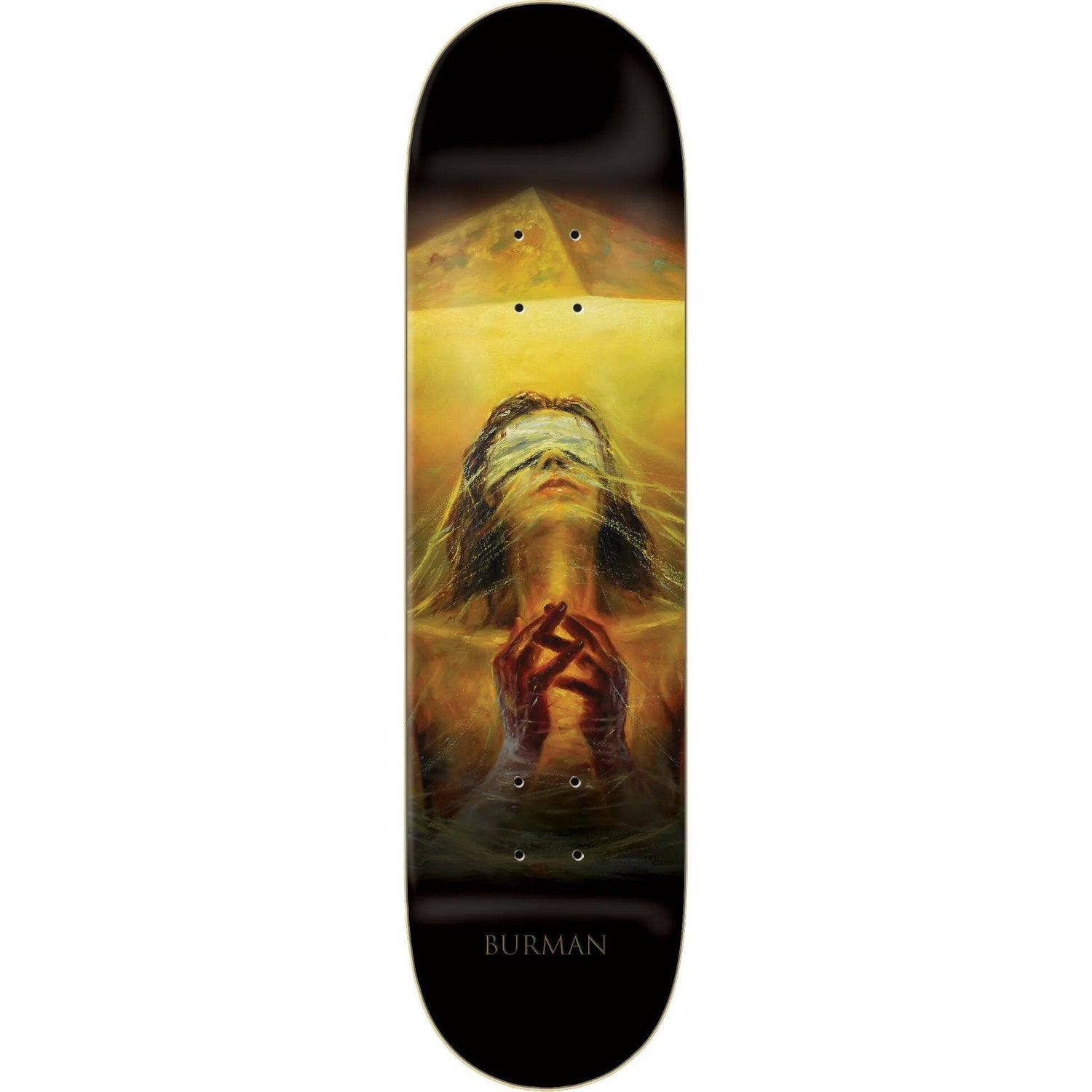 Zero Burman Light and Dark Skateboard Deck - Black 8.25''