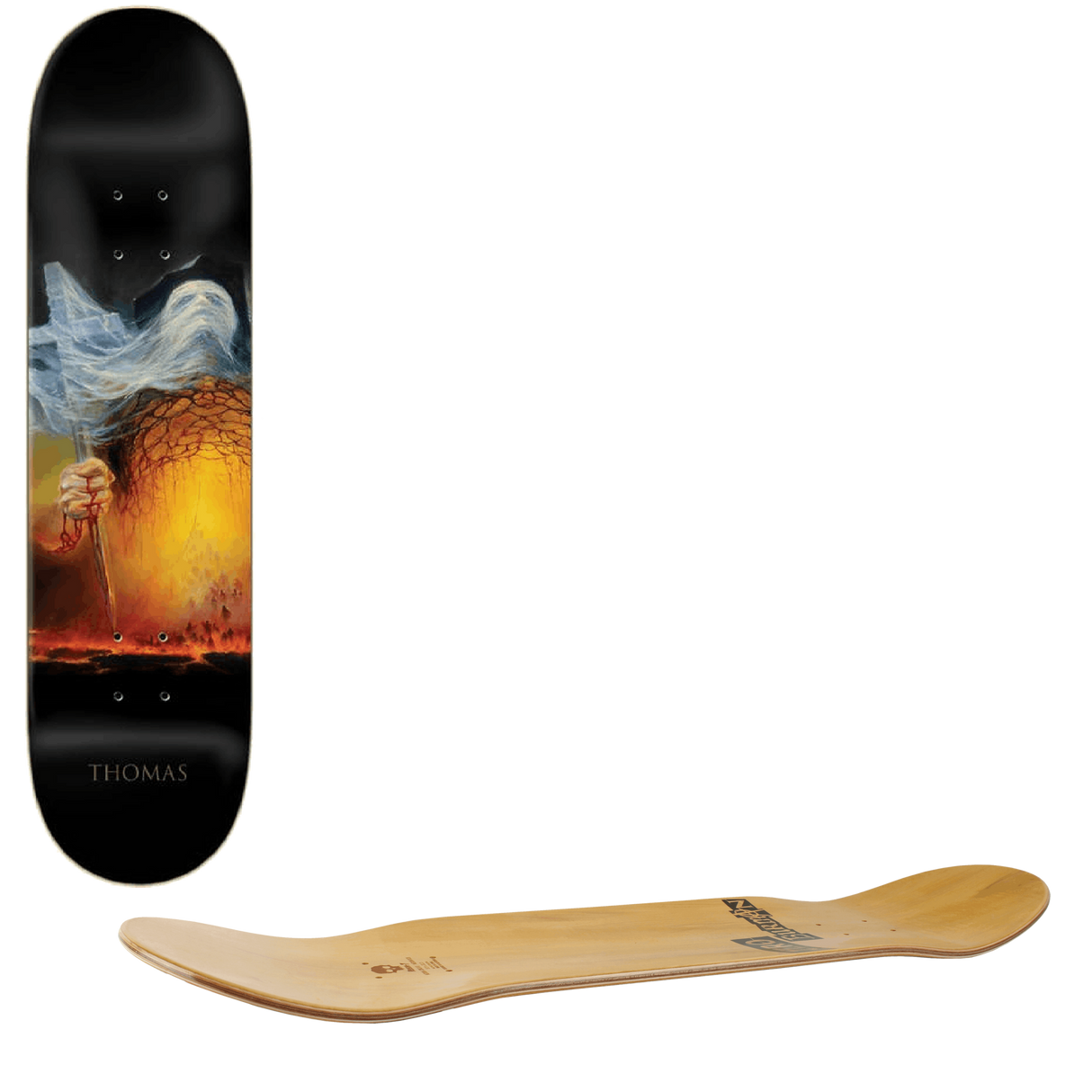 Zero Thomas Katharsis II Skateboard Deck - Black 8.5"