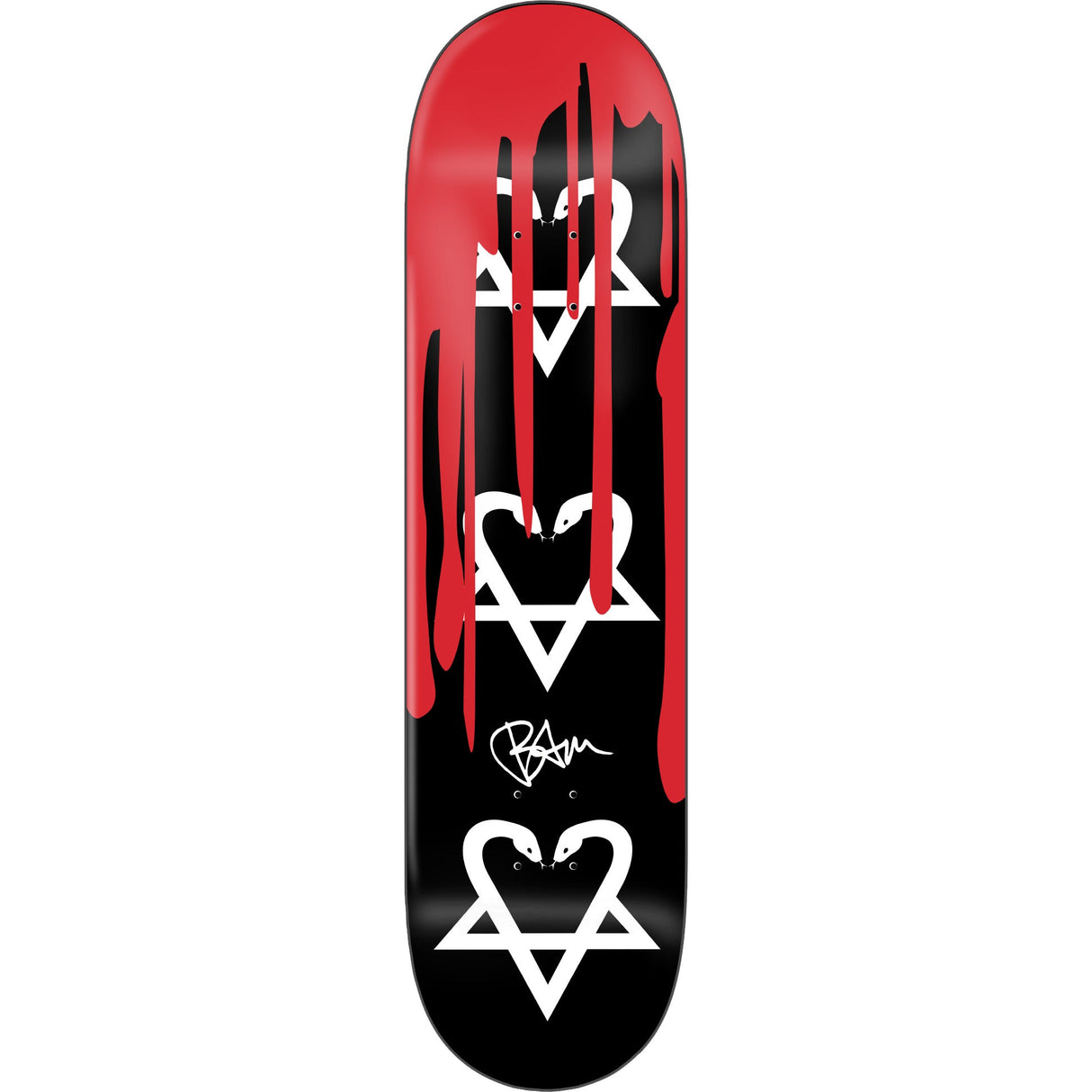 Zero x Bam Snakeagram w/ Blood Skateboard Deck 8.25"