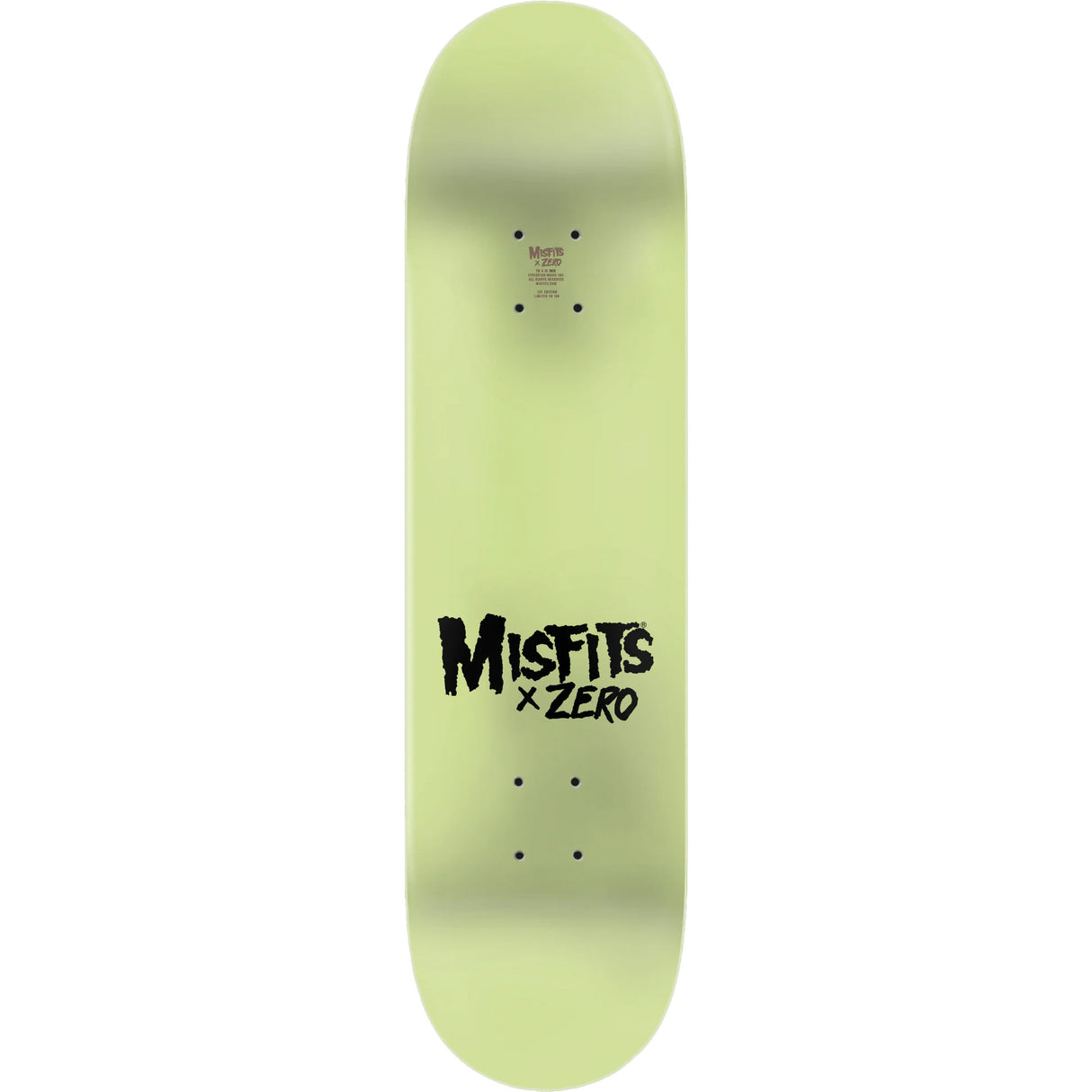 Zero x Misfits Fiend Skull Skateboard Deck - GITD 8.5"