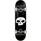 Zero Single Skull Custom Skateboard - Black 8.375"