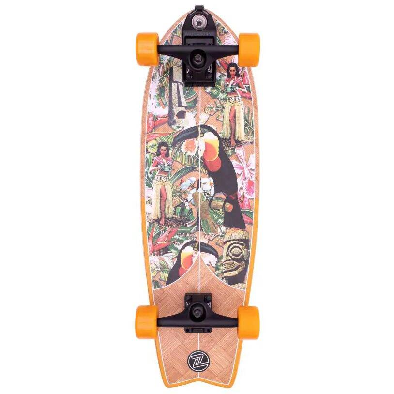 Z-Flex Banana Train Surfskate Complete Cruiser - Orange 31''