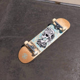 Z-Flex Skull Complete Skateboard - Natural/White 8''