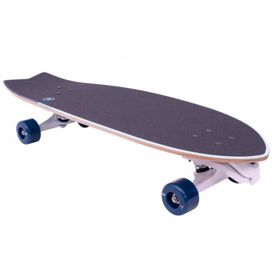 Z-Flex Bamboo Surfskate Fish Cruiser Complete Longboard - Blue 31''