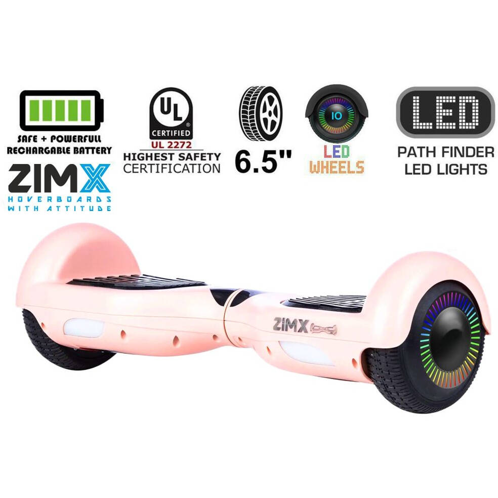 Zimx HB2 LED Wheels Balance Board - Blush Pink