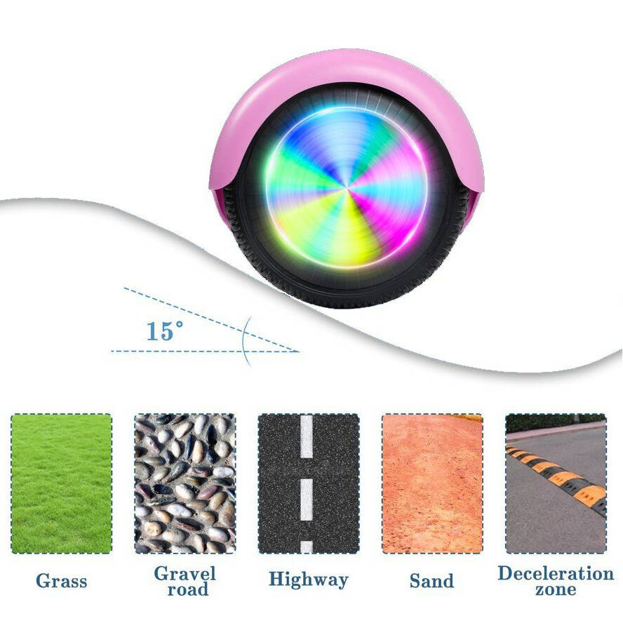 Zimx HB2 LED Wheels Balance Board - Pink