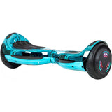 Zimx HB4 LED Wheels Balance Board - Chrome Blue/Turquoise