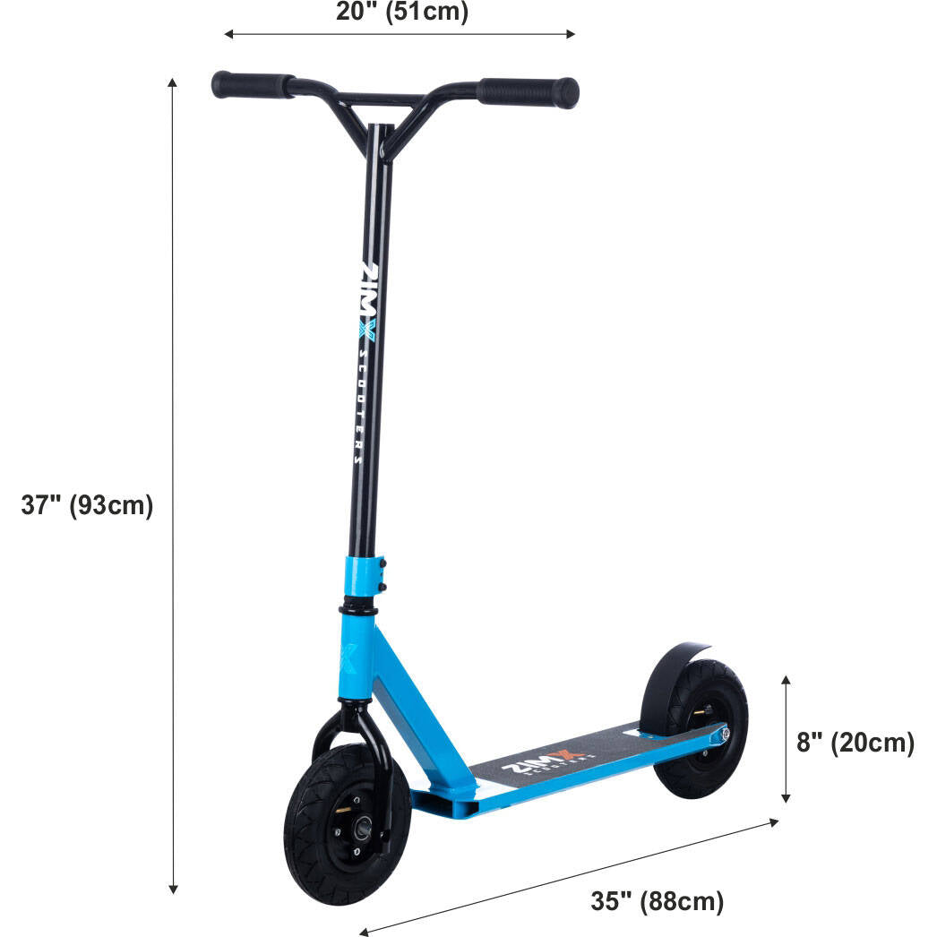 Zimx ZX Track Kids Dirt Scooter - Blue