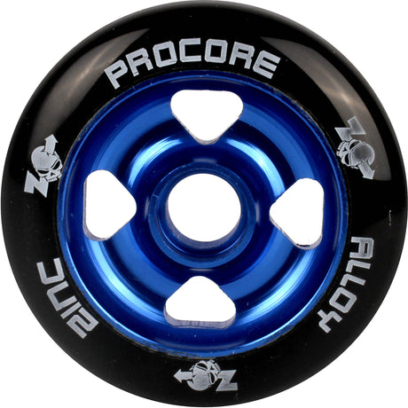 Zinc Pro Core Scooter Wheel 100mm - Black/Blue (Pair)