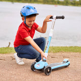 Zinc T-Motion Folding Scooter - Blue