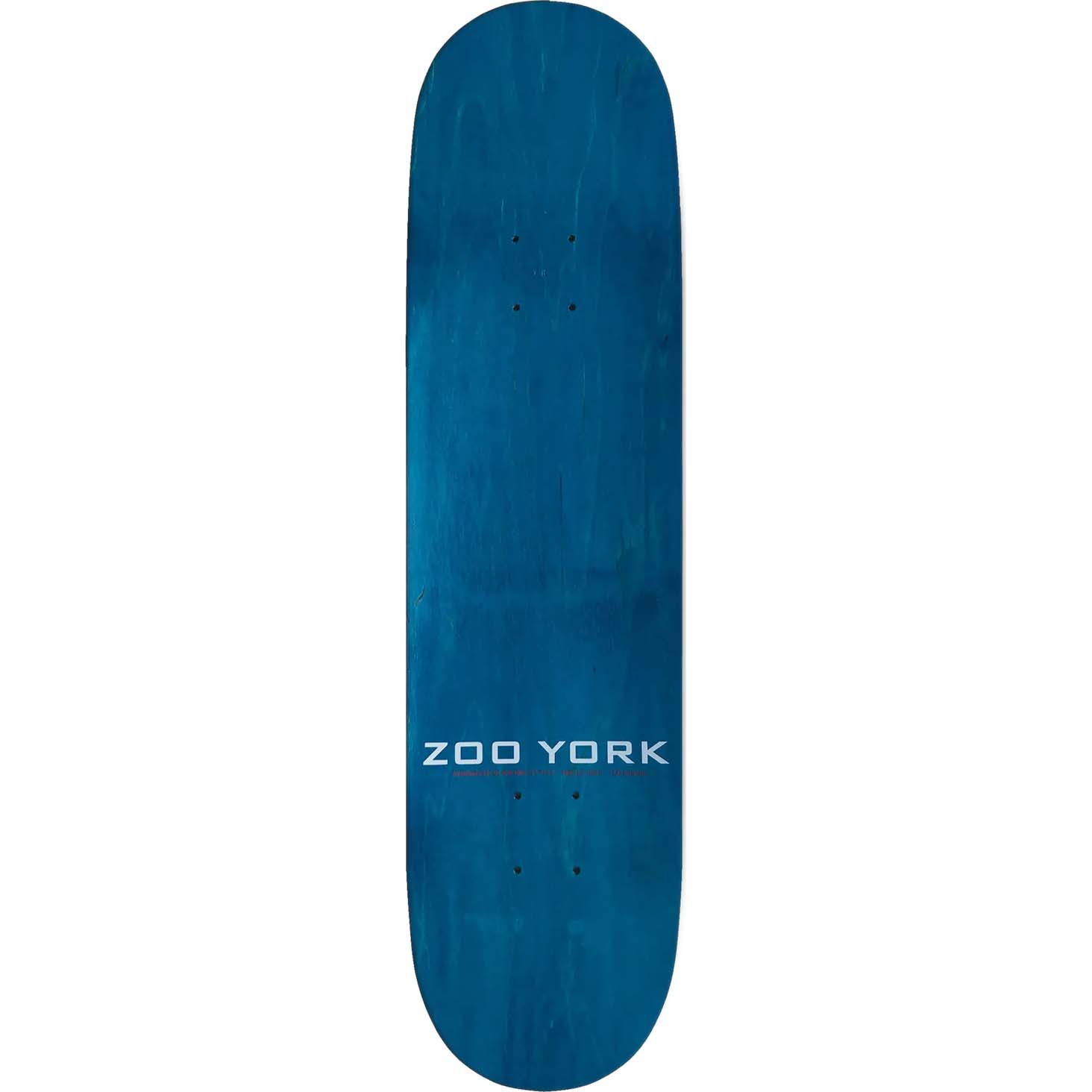 Zoo York OG 95 Logo Block Skateboard Deck - White  8''