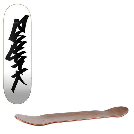 Zoo York OG 95 Tag Skateboard Deck - White/Black 8"
