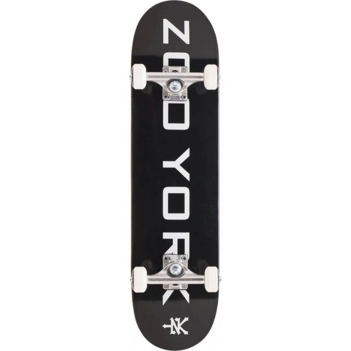 Zoo York OG 95 Logo Block Complete Skateboard - Black/White 8"